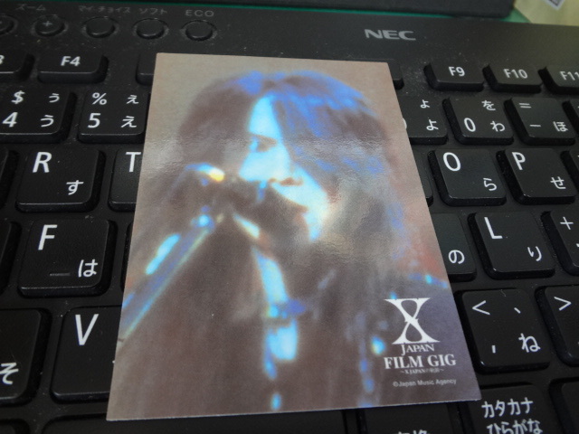 X JAPAN FILM GIG 　ヒース　トレカ カード hide YOSHIKI Toshl TAIJI xjapan PATA HEATH_画像1