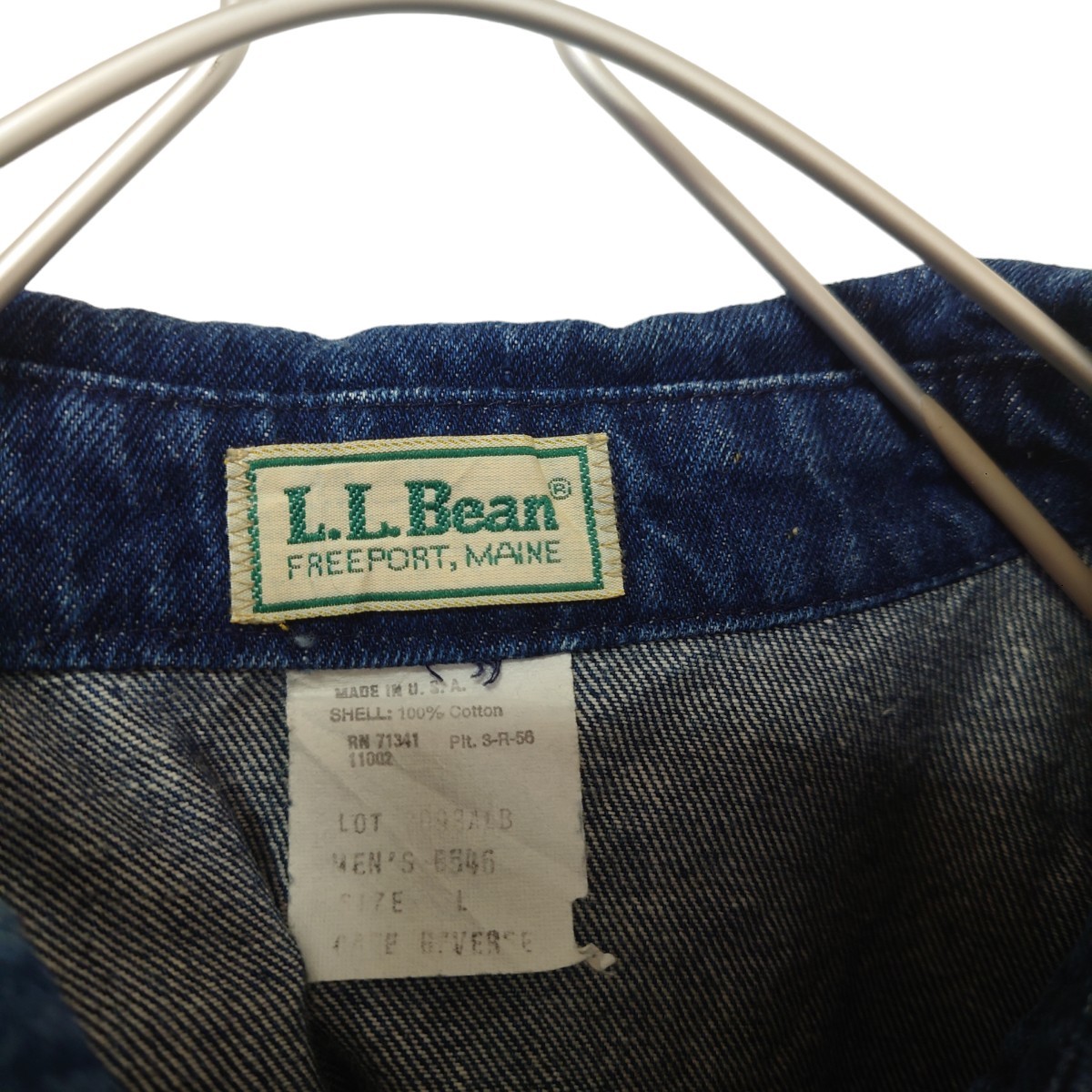 【L.L.Bean】USA製 70〜80's デニムスウィングトップ A1750_画像9