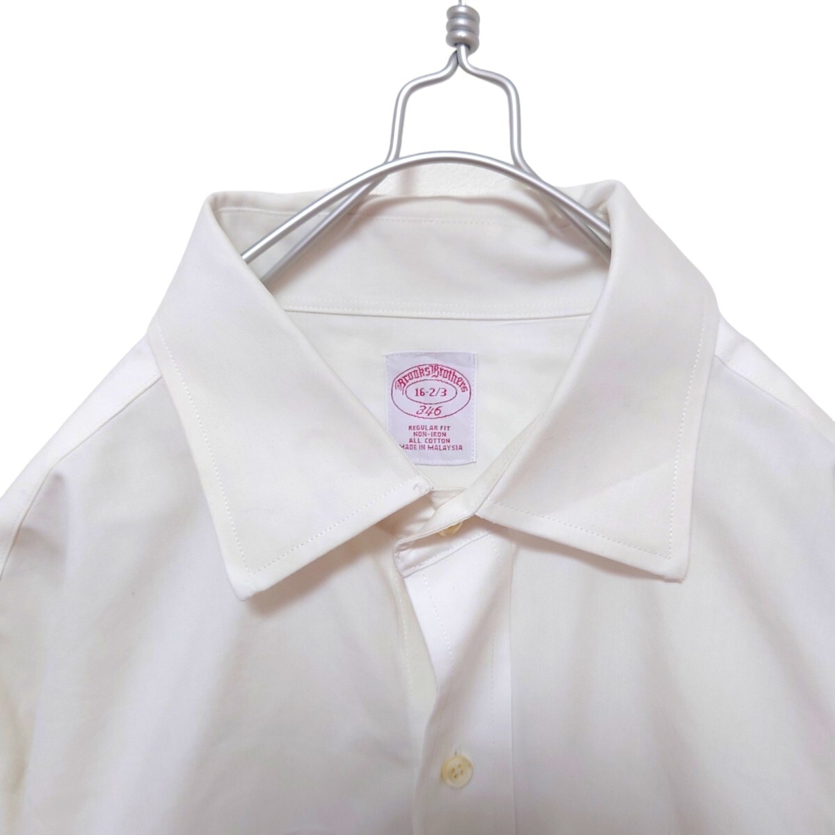 【Brooks Brothers】ホワイト ドレスシャツ A-1784_画像3