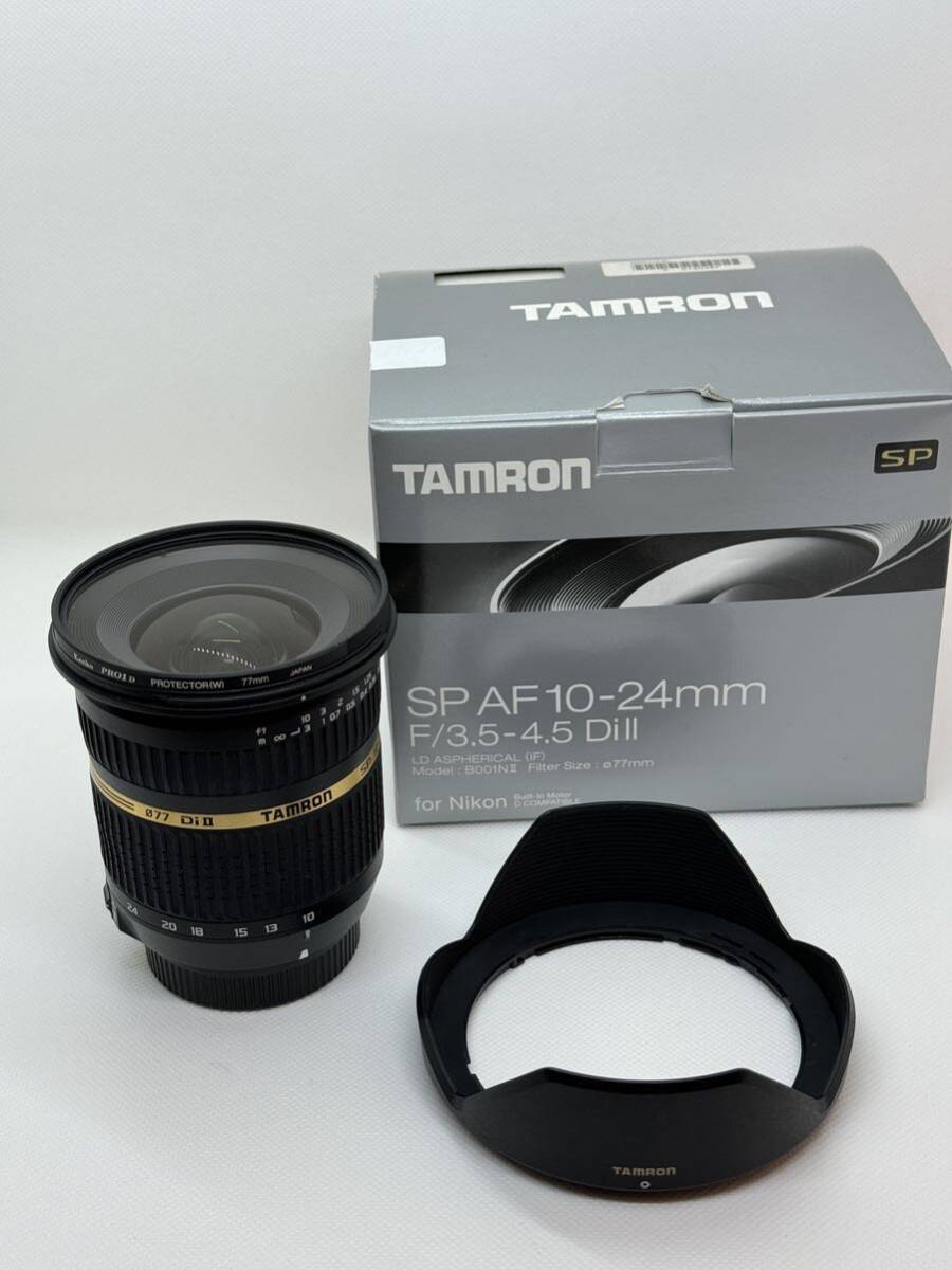 【美品】タムロン Tamron SP AF10-24mm F/3.5-4.5 DiII ニコン用（Model B001NII） 元箱フード付き 光学系動作良好 防湿庫保管_画像7