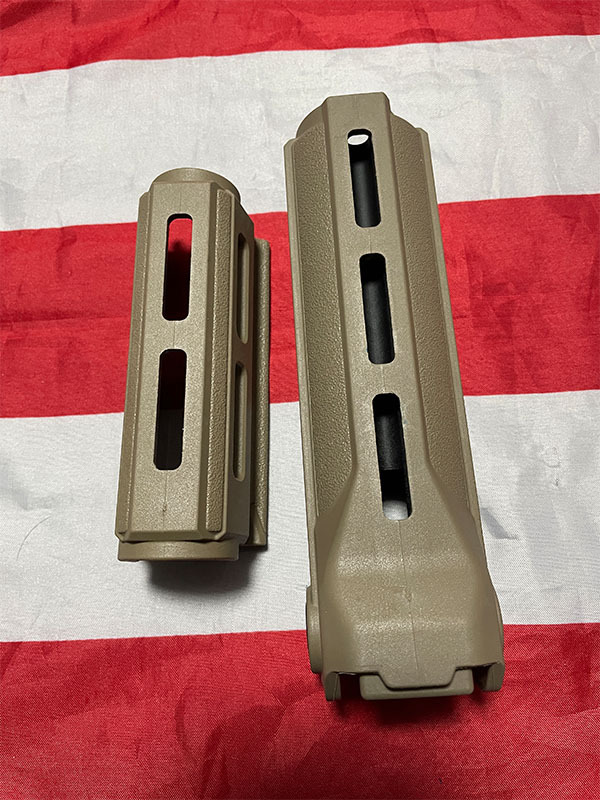 実物 FAB Defense AK用 M-lok ハンドガード オフセットレイル セット FDE フラットダークアース 実銃対応 ファブディフェンス MA1 MA-1_画像5