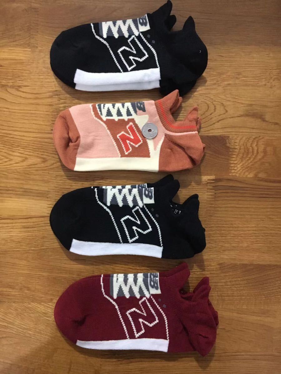 新品ニューバランスnew balance メンズソックス靴下4足セット41119の画像1