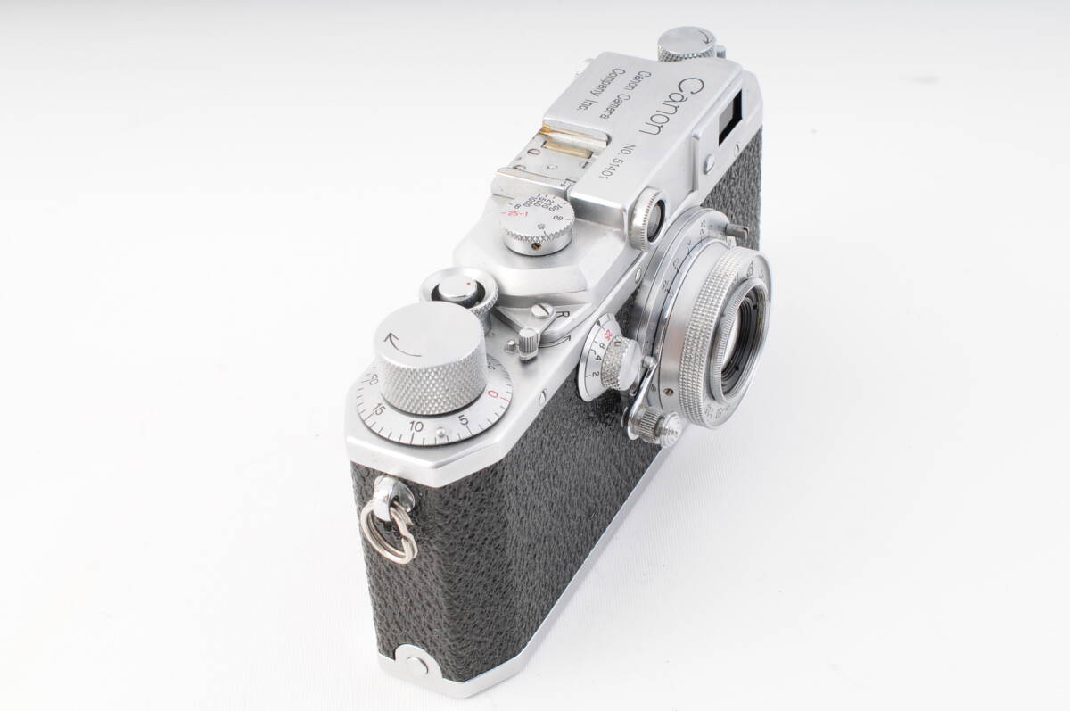Canon キヤノン III型 レンジファインダー フィルムカメラ + Leica ライカ インダスター50mm F3.5 Lマウント #609_画像3