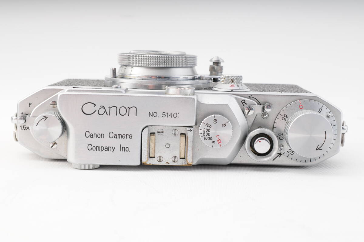 Canon キヤノン III型 レンジファインダー フィルムカメラ + Leica ライカ インダスター50mm F3.5 Lマウント #609_画像5