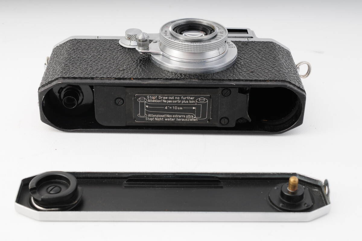 Canon キヤノン III型 レンジファインダー フィルムカメラ + Leica ライカ インダスター50mm F3.5 Lマウント #609_画像10