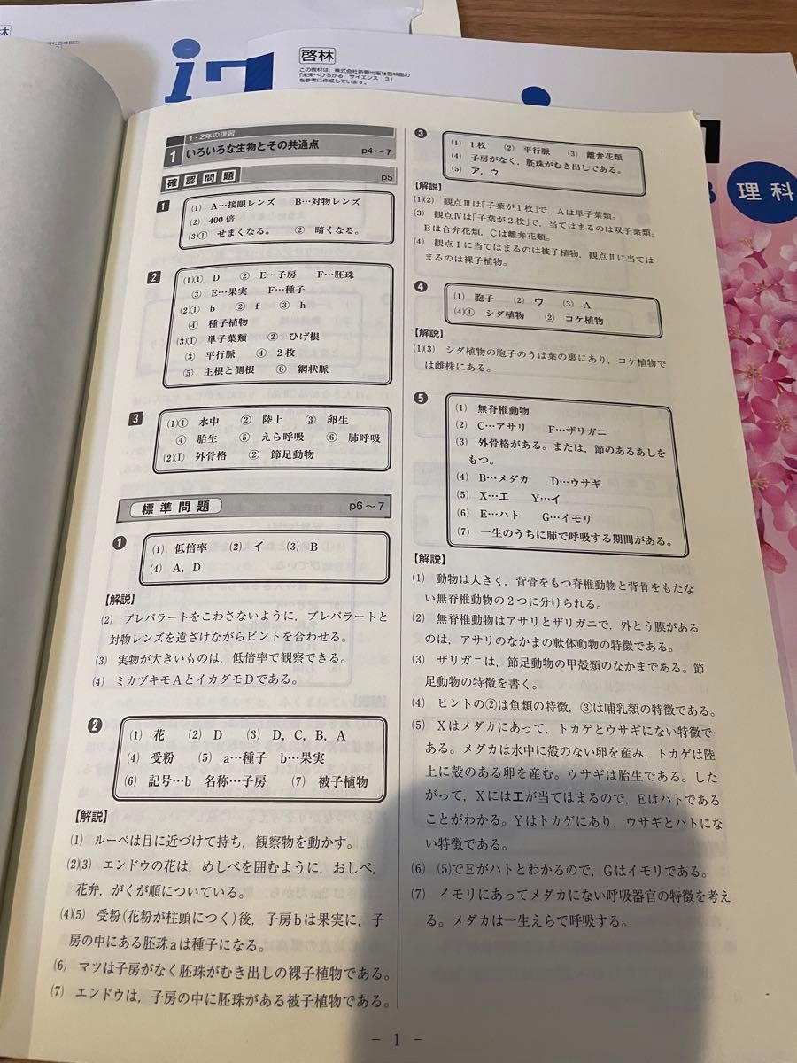 理科 ワーク 中3 iワーク 塾教材 別冊iワークプラス 別冊解答解説 問題集 中学 アイワーク