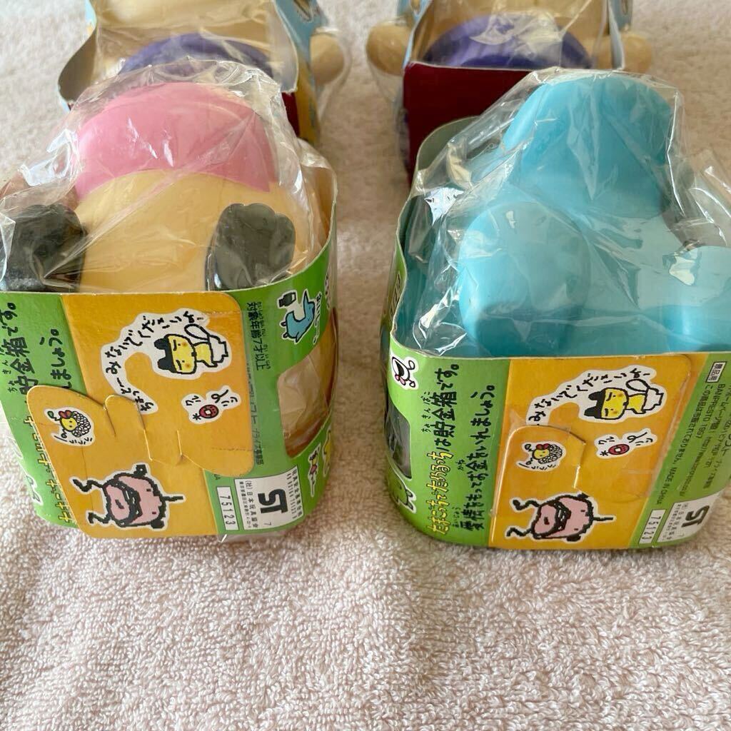  savings box Bandai Tamagotchi . therefore ...①. already ..2.②.....2. all 4. set 1996 1997 MADE IN CHINA unused unopened that time thing 