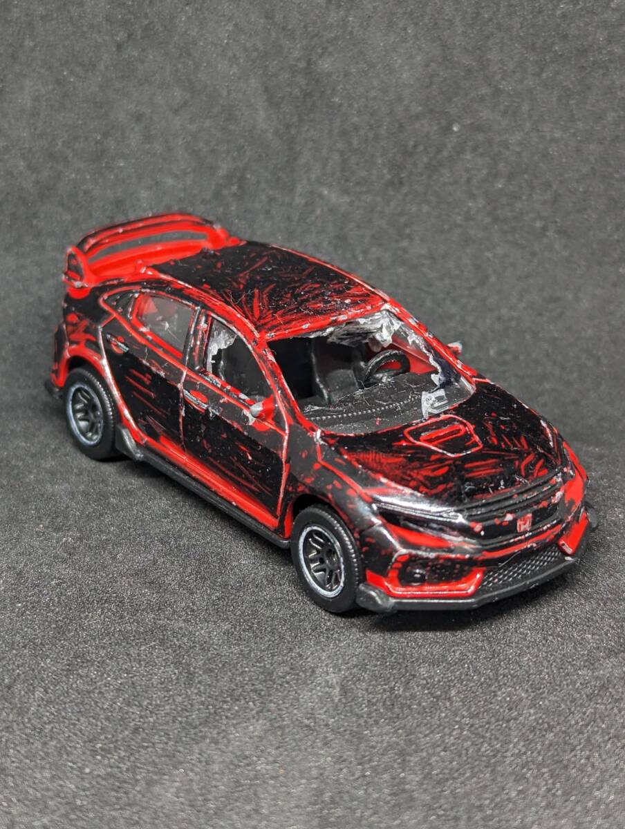 全国送料120円 マジョレット ホンダ シビック タイプR HONDA CIVIC TYPE R カバヤ トミカサイズ 車模型 車おもちゃ 当時物の画像1