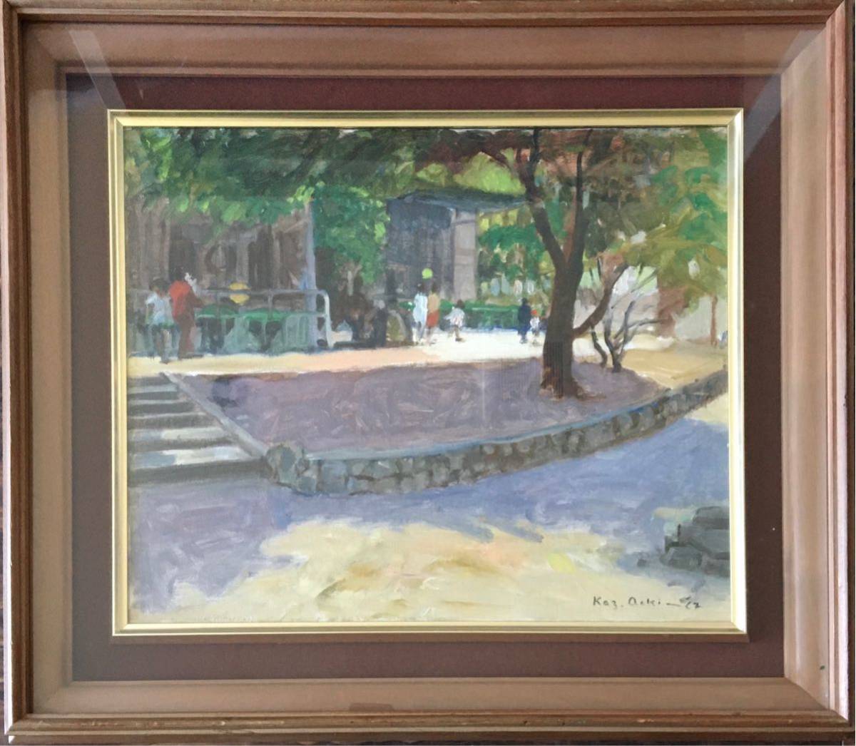 Yahoo!オークション - 青木一夫 油彩 F8 真作 額装 風景画 油絵 Yahoo!オークション - 青木一夫 油彩 F8 真作 額装 風景画 油絵