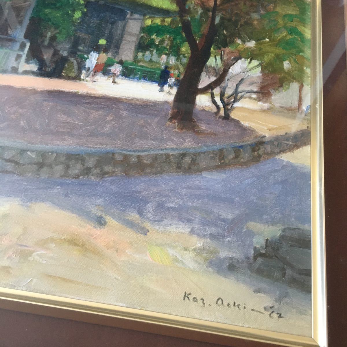 Yahoo!オークション - 青木一夫 油彩 F8 真作 額装 風景画 油絵 Yahoo!オークション - 青木一夫 油彩 F8 真作 額装 風景画 油絵