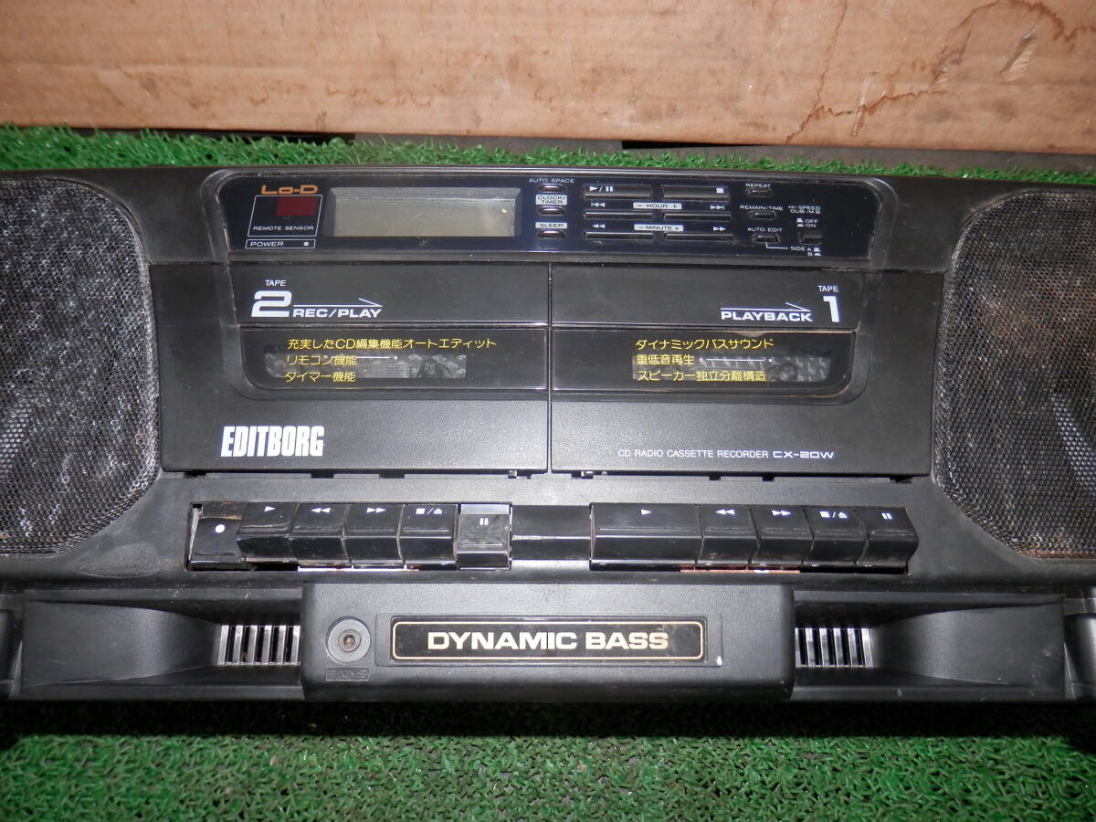 *3403-241 Hitachi HITACHI radio cassette recorder CX-20W junk 