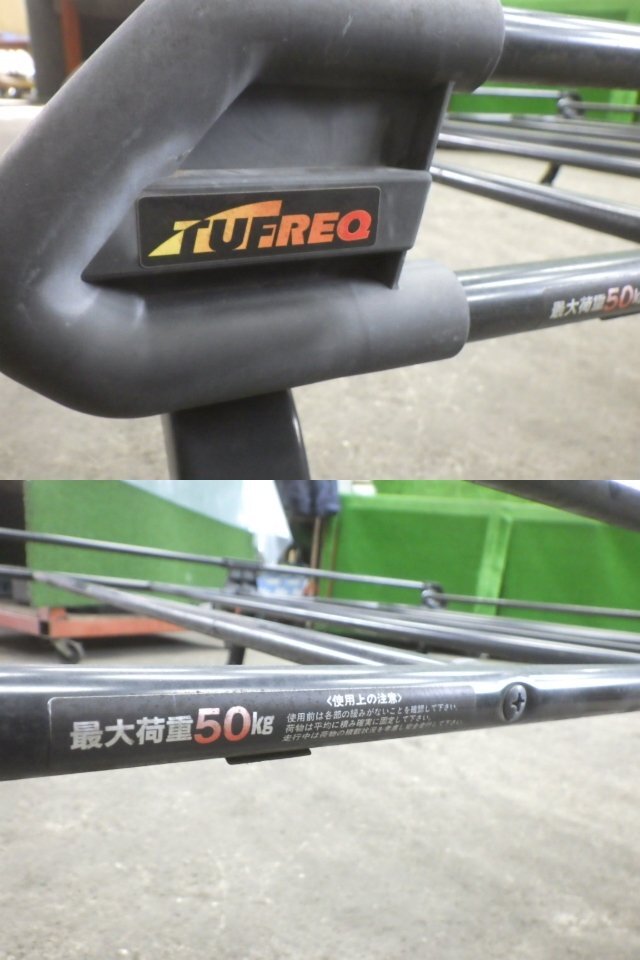 # TUFREQ H16 エブリィ DA62V ルーフ キャリア ラック Max50kg 6本脚 ハイルーフ タフレック 埼玉 ※個人宅不可(福山通運支店止)[05037152]_画像7