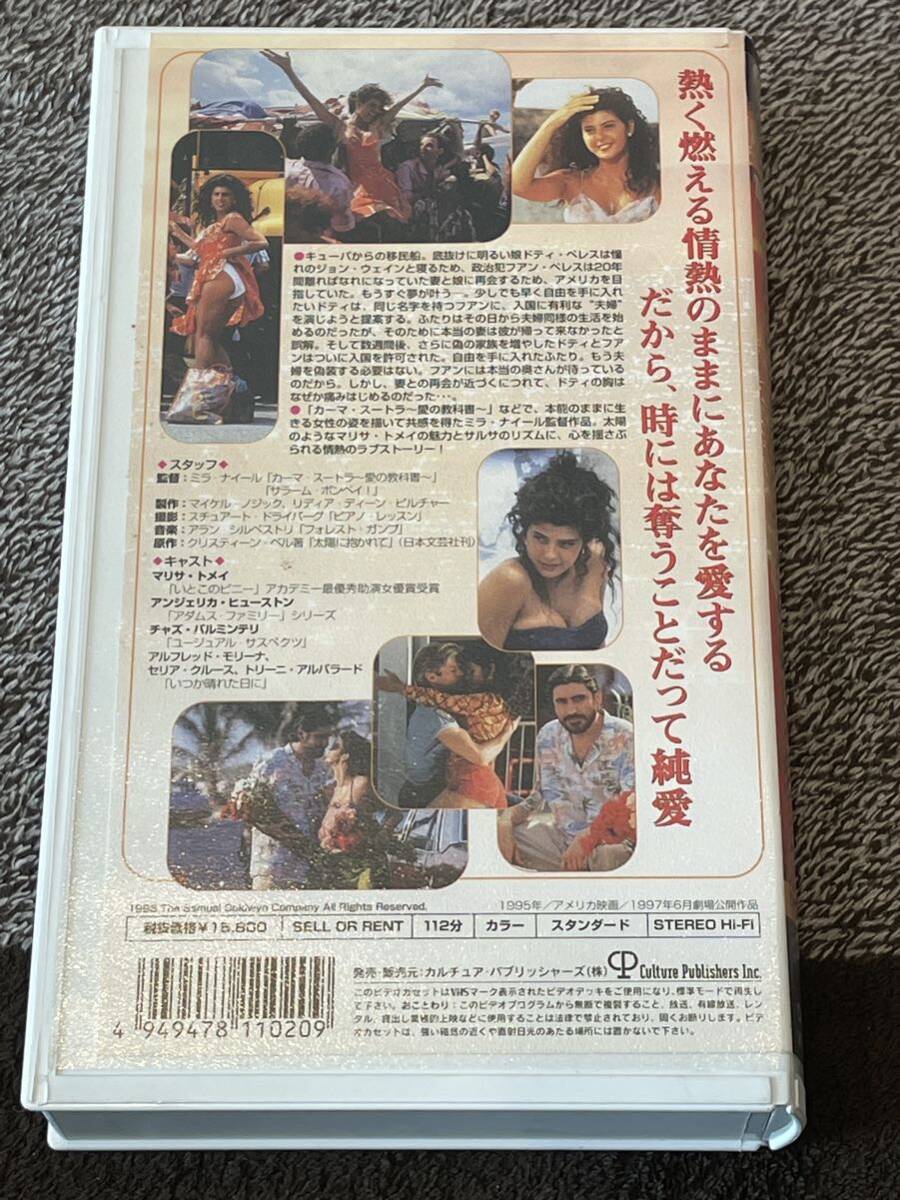 即決！早い者勝ち！DVD未発売■廃盤VHS■希少ビデオ■太陽に抱かれて　THE PEREZ FAMILY◆マリサ・トメイ、アンジェリカ・ヒューストン