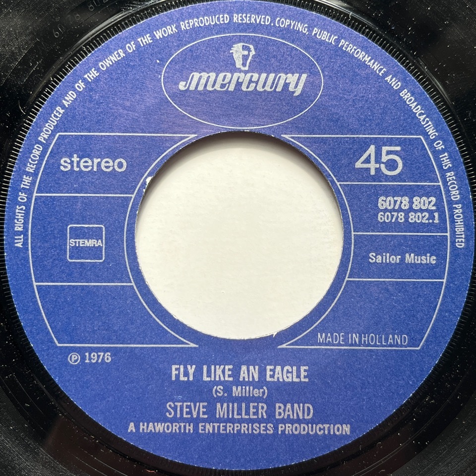 【試聴 7inch】Steve Miller Band / Fly Like An Eagle 7インチ 45 muro koco シティポップ AOR フリーソウル Biz Markieの画像3