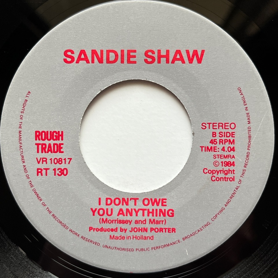 【試聴 7inch】Sandie Shaw / Hand In Glove 7インチ 45 ギターポップ ネオアコ フリーソウル The Smiths_画像4