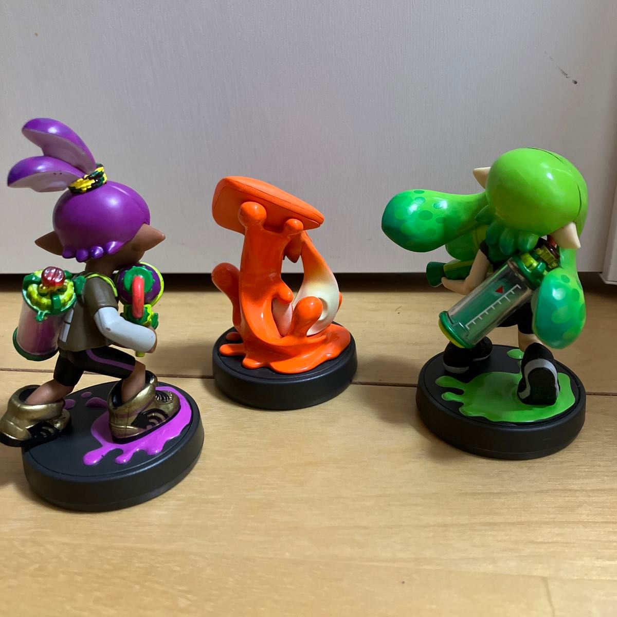 amiibo スプラトゥーン3 対応　限定色　ライムグリーン　ガール　イカ　オレンジ　ライムグリーン　ガール　