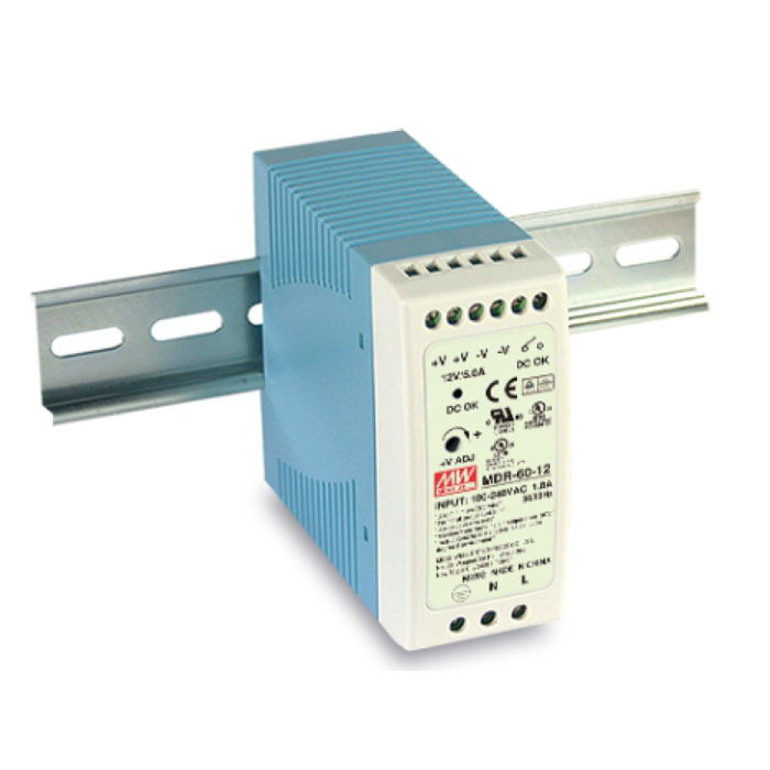 スイッチング電源 5V 10A 50W 直流安定化電源 DINレール対応 Meanwell MDR-60-5