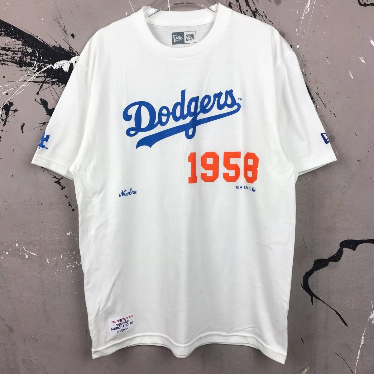 即決　新品　送料無料　ドジャース　LA　MLB　半袖　Tシャツ　白　M　野球　ベースボール　大リーグ　ロサンゼルス　大谷翔平　野球観戦　_画像4