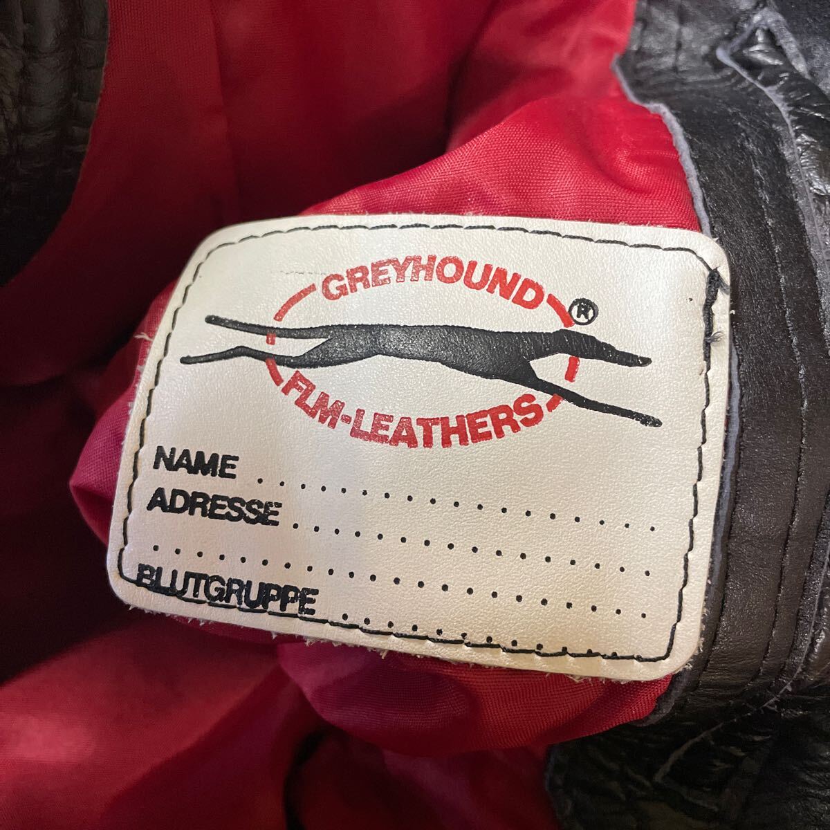 GREYHOUND FLM LEATHERS 革ツナギ レーシングスーツ L_画像9