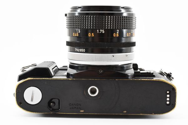 [良品] キヤノン Canon A-1 一眼レフ 35mm フィルムカメラ ブラック 黒 + FD 50mm f/1.4 S.S.C 2096301_画像8