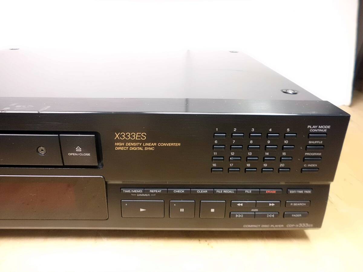 ★ SONY ソニー CDプレーヤー CDP-X333ES 通電OK トレイ開かず ジャンク ★zz_画像3