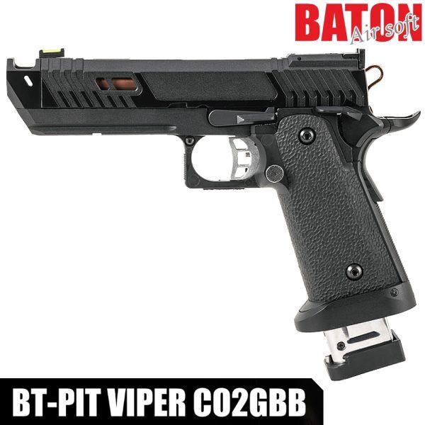 【新品☆即納】BATON airsoft CO2ガスブローバック BT-PIT VIPER (JASG認定) 【品番：BT-PV】4580707972399【管A】*