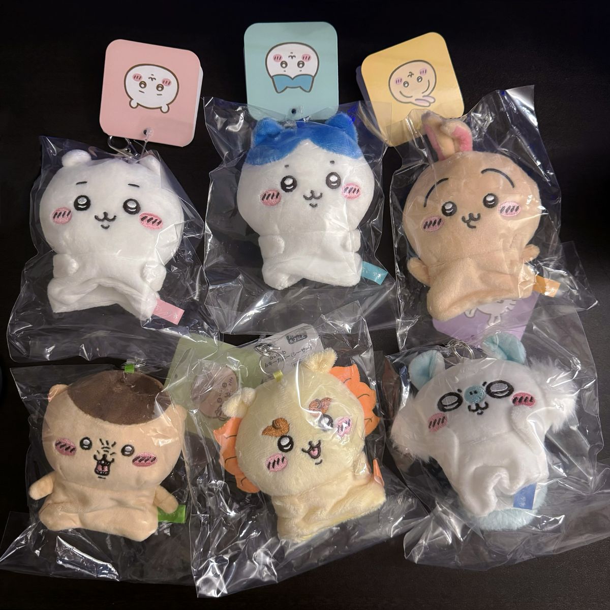 ちいかわ ぬいぐるみキーカバー　全6種　(ちいかわ＋ハチワレ＋うさぎ＋くりまんじゅう＋モモンガ＋シーサー)