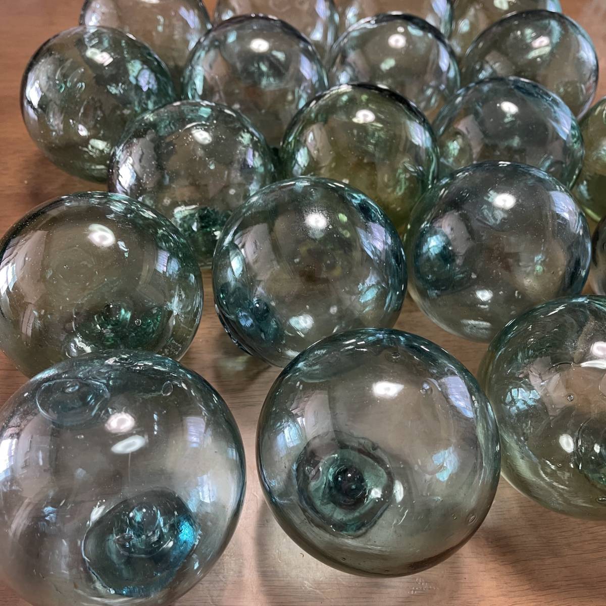 小樽のガラス浮き玉（直径11cm位×20個セット）№301の画像2