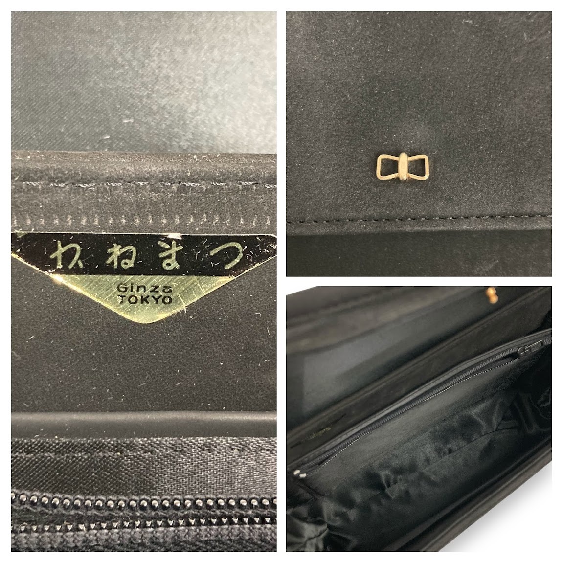 【IT0MLTCIKQU8】銀座かねまつ ginza kanematsu ハンドバッグ 鞄 二個セット 黒 レディース_画像10