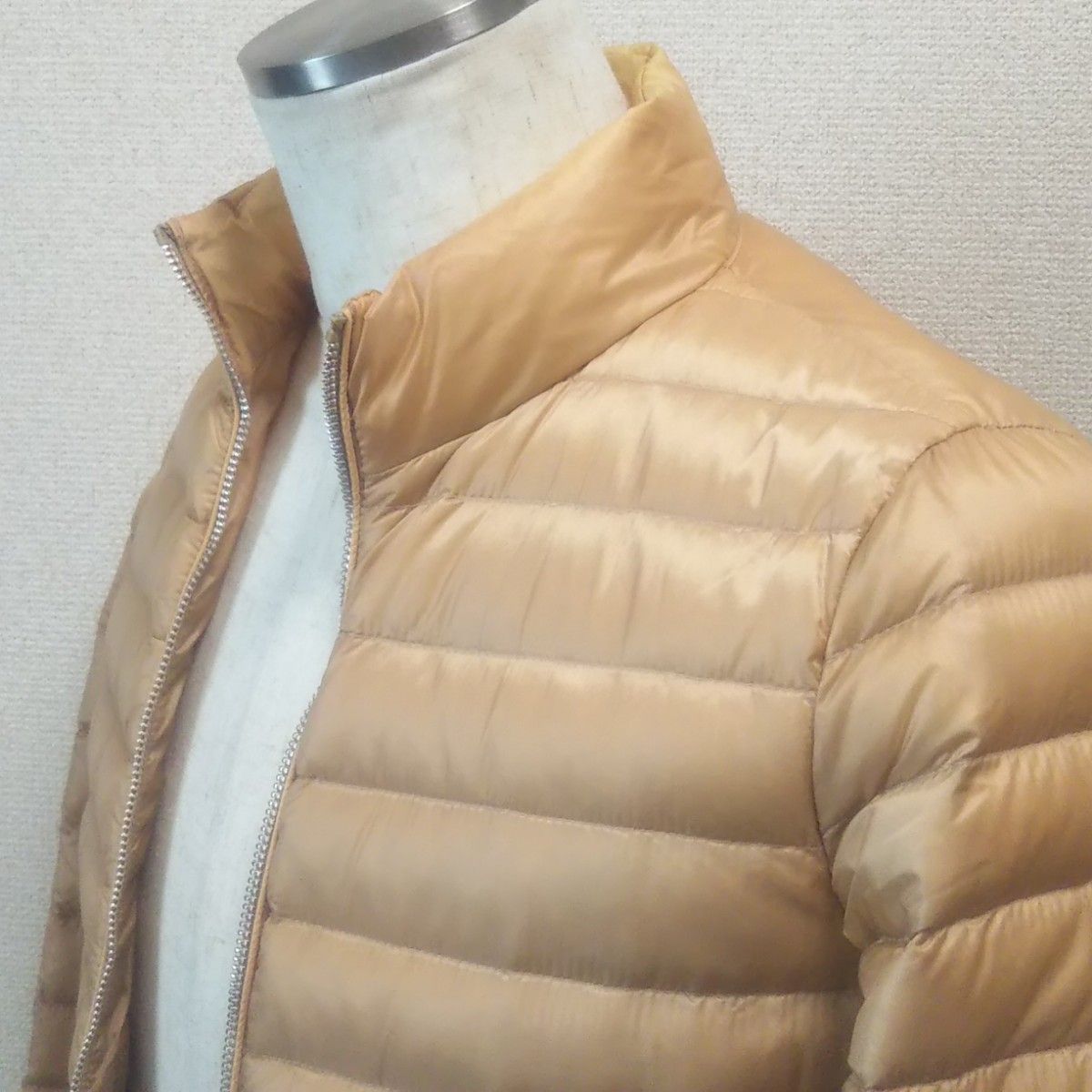 モンクレール Blein ライトダウンジャケット フリル レディース ベージュ サイズ1 MONCLER