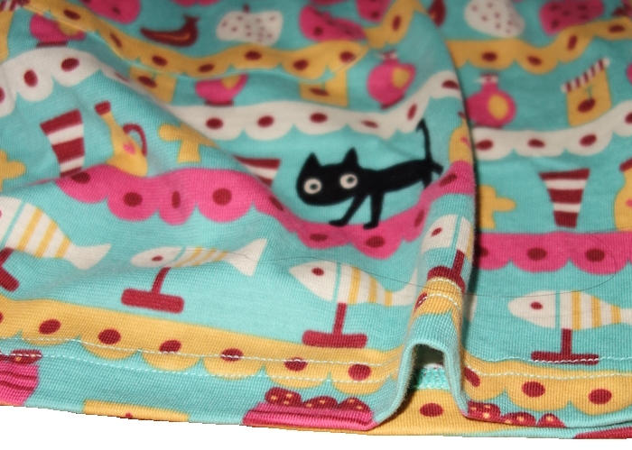 mata Noah tsuko* Wacoal * long sleeve pyjamas *L size * cat san x fruit x small bin pattern / border style * cotton 100% material * blue /BU*.. temperature .