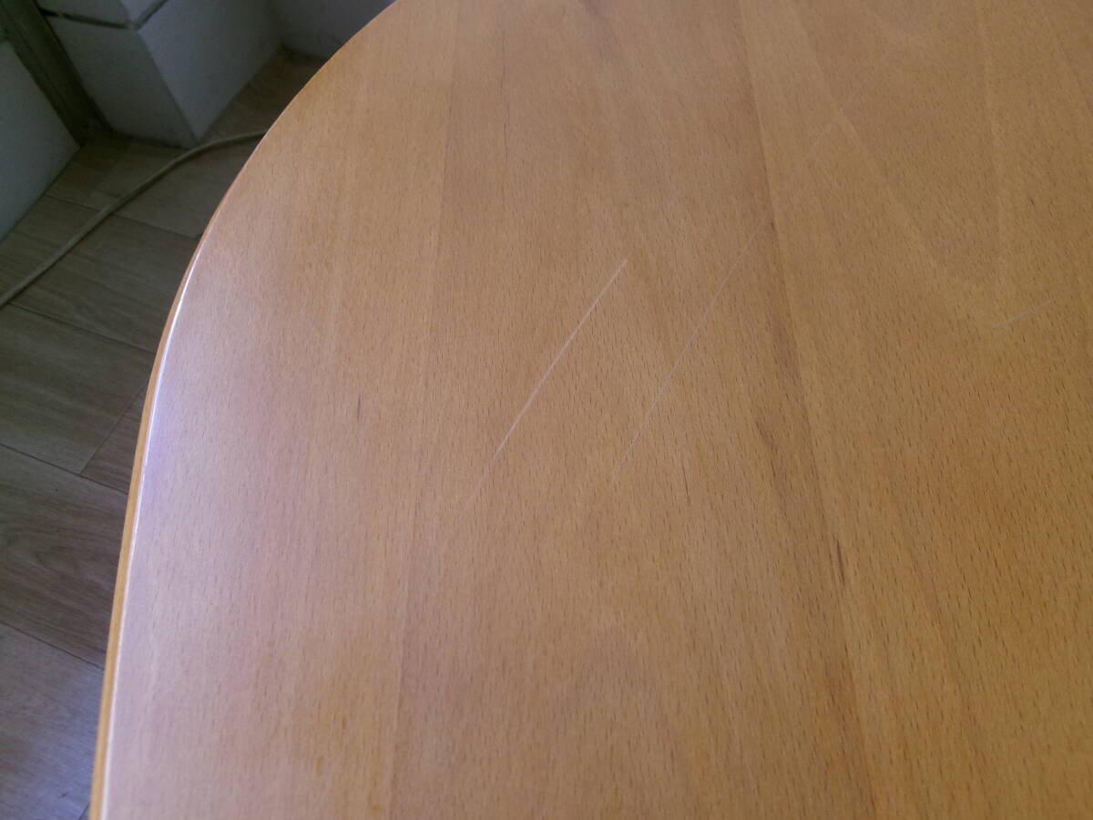 80's　ヴィンテージ　ミッドセンチュリーデザイン　「Sculpture Table」コーヒーテーブル　ビーチ　無垢材/TECTA　プルーヴェ　バウハウス_画像8
