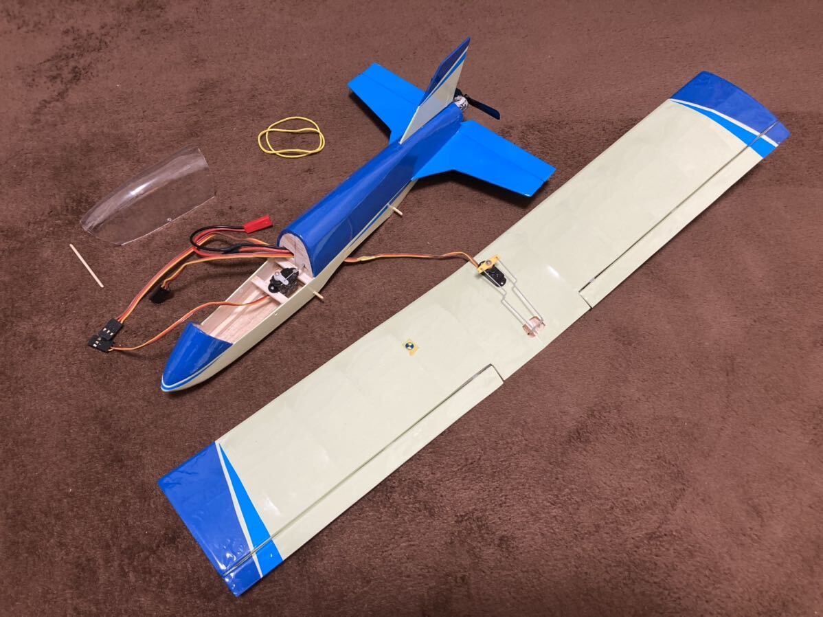 daisukeaircraft マイクロウイングシリーズ　BD5 翼幅480mm バルサフィルム貼り　メカ積み完成機体　100g未満　航空法適用外_画像4
