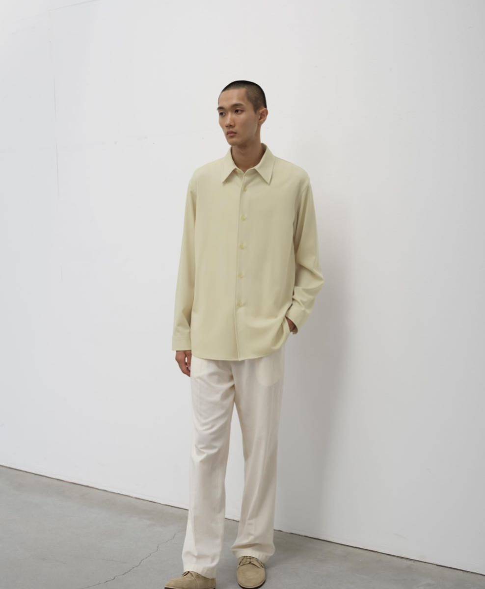 【新品未使用】AURALEE /オーラリー シャツ　ＨＡＲＤ　ＴＷＩＳＴ　ＷＯＯＬ　ＤＯＢＢＹ　ＳＨＩＲＴ　Ａ２４ＳＳ０１ＫＷ　サイズ4_画像2