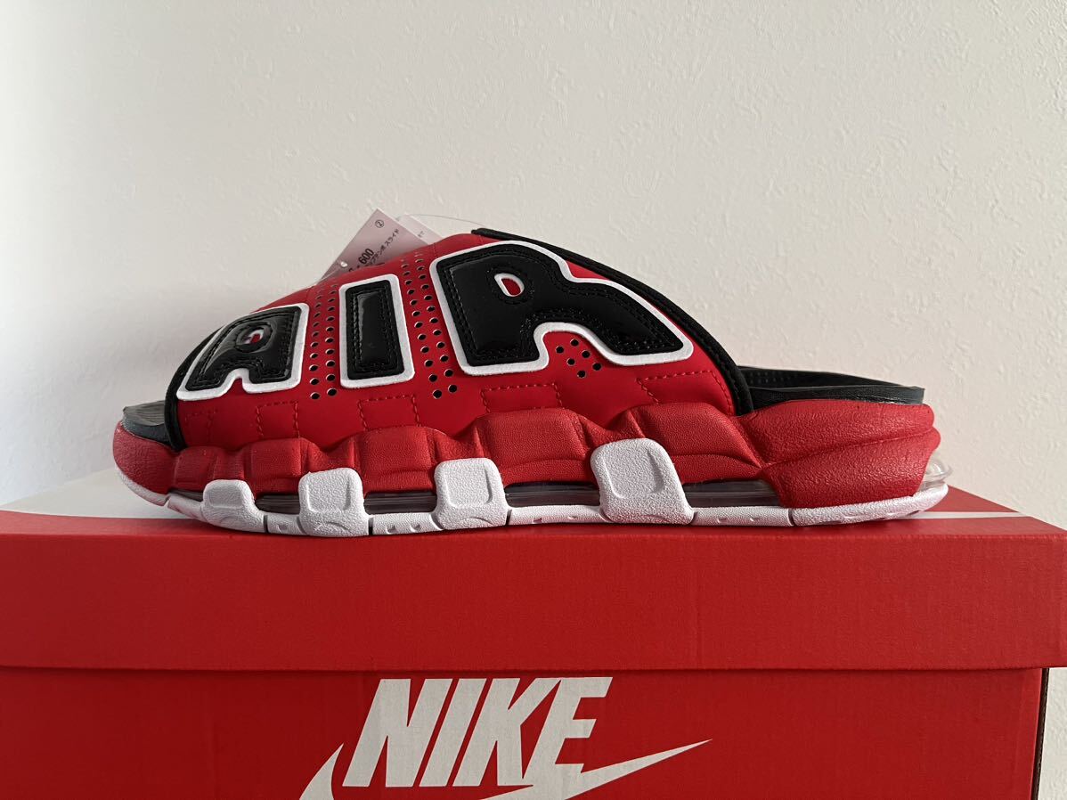 Nike Air More Uptempo Slide University Red/Black ナイキ エアモアアップテンポ スライド ユニバーシティレッド/ブラック 28cm_画像2