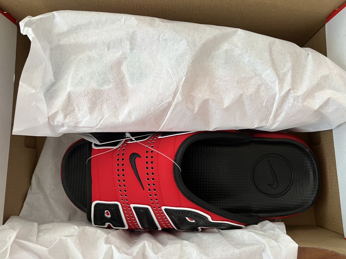 Nike Air More Uptempo Slide University Red/Black ナイキ エアモアアップテンポ スライド ユニバーシティレッド/ブラック 28cm_画像1