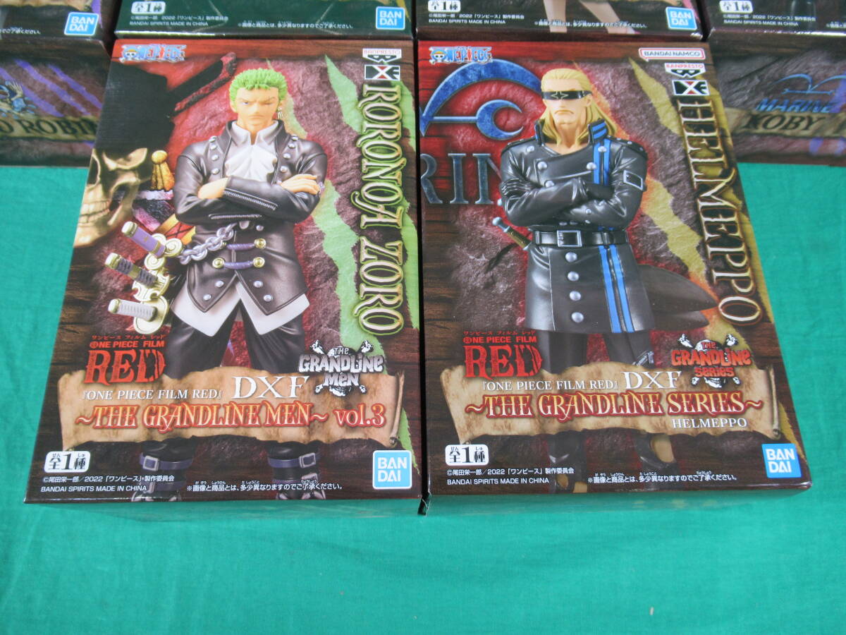 09/A630★フィギュア 6種セット★ONE PIECE FILM RED DXF THE GRANDLINE SERIES/MAN/LADY コビー/ヘルメッポ/ロビン/ゾロ 他★未開封品_画像4