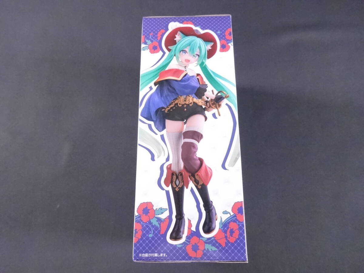 08/H497★初音ミク　Wonderland フィギュア 長靴を履いた猫★未開封_画像3