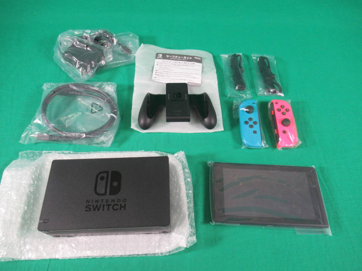 60/Q642* Nintendo switch body *Nintendo Switch body new model JOY-CON neon color *HAD-S-KABAA* operation verification settled / the first period . settled secondhand goods 
