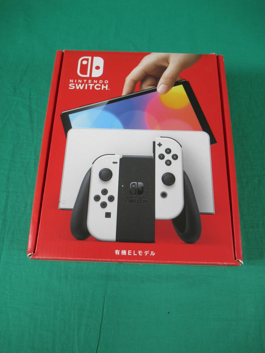 60/Q641* Nintendo switch body *Nintendo Switch body have machine EL model White white *HEG-S-KAAAA* operation verification settled / the first period . settled secondhand goods 