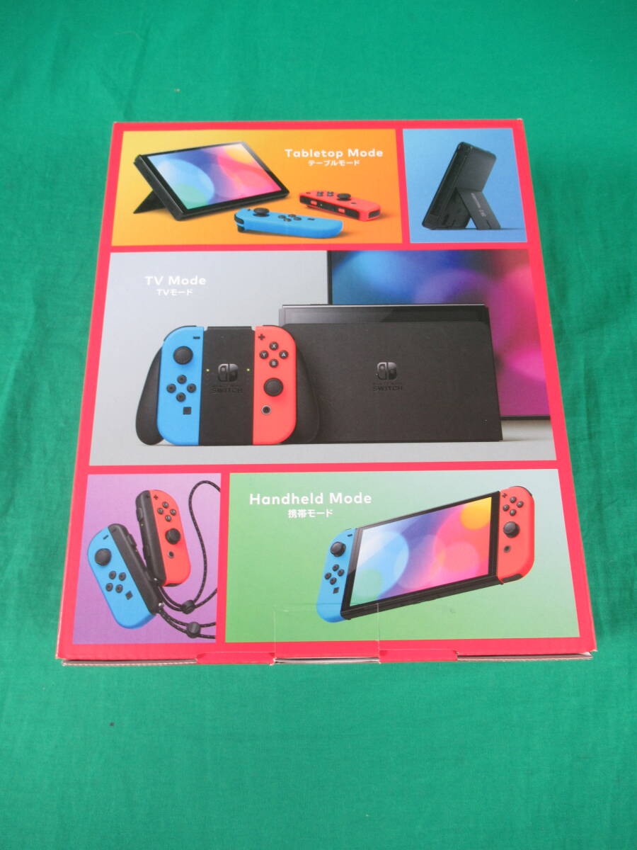 60/Q657* Nintendo switch body *Nintendo Switch body have machine EL model neon blue neon red *HEG-S-KABAA* store seal equipped * unused goods 