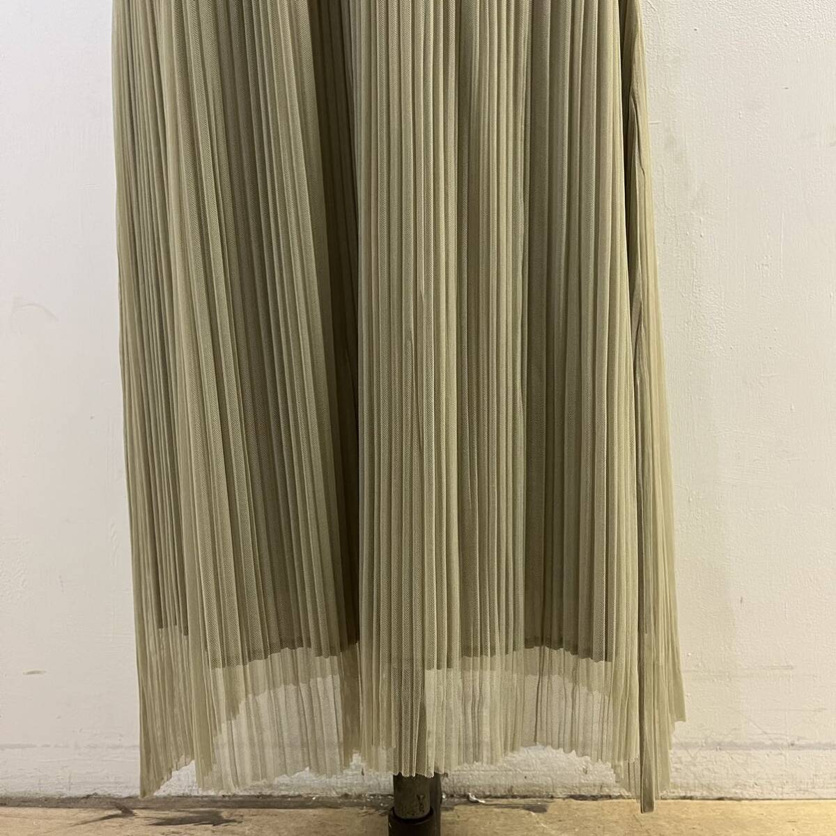 ISSEY MIYAKE PLEATS PLEASE プリーツワンピース ロングワンピース Vネック イッセイミヤケ プリーツプリーズ【レターパックプラス郵送】Lの画像3