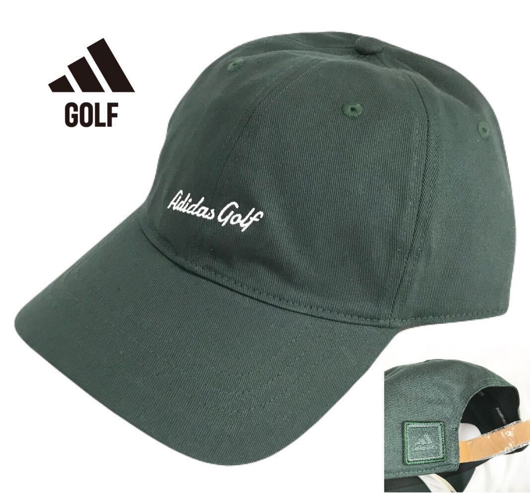 新品 【フリーサイズ】黒グリーン アディダス ゴルフ adidas GOLF キャップ 帽子 バーサタイル コットンキャップ OSFX_画像1