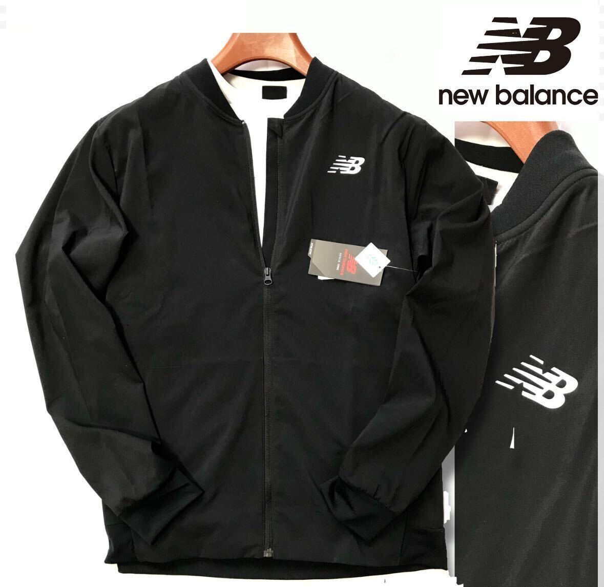 ◆H588新品【日本 XLサイズ】黒 春夏 ニューバランス ゴルフに最適 ジャケット オールシーズンNew Balance GOLF ボンバージャケット ma-1の画像1