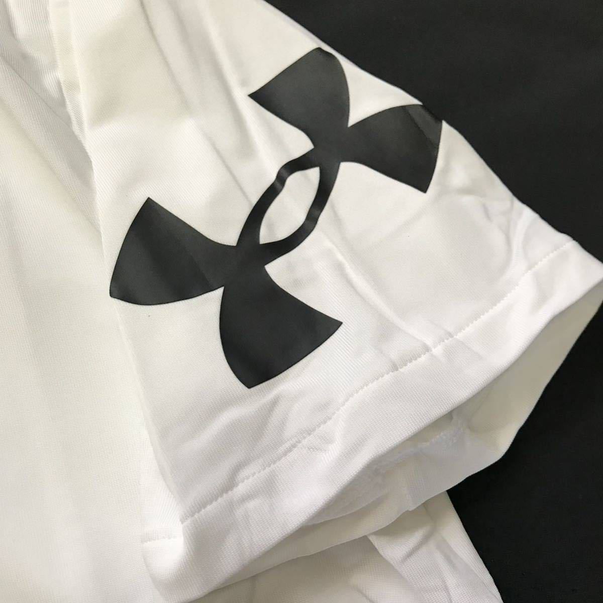 ●M173新品【メンズXL】白 アンダーアーマー（UNDERARMOUR）速乾 ストレッチ 軽量 ドライ 高機能 ゴルフウェア プレーオフ ポロシャツ(0)_画像4