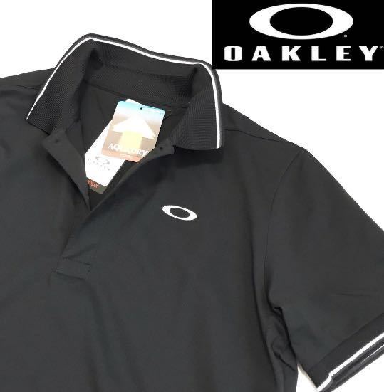 ♯C061新品【日本 XXLサイズ】黒ブラック ゴルフ 新品 オークリー Enhance SS Polo Essential 12.0ポロシャツ 半袖 吸汗速乾 総柄 OAKLEY_画像1