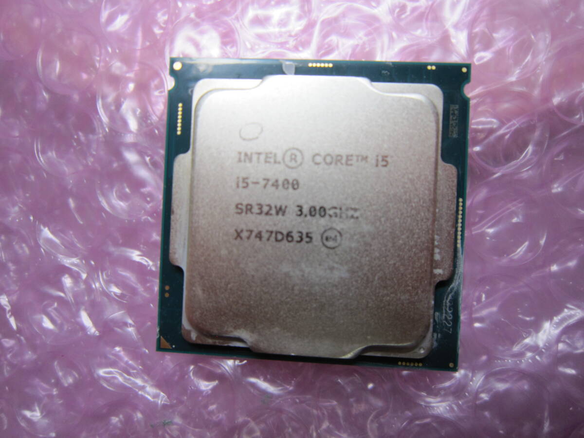 754★CPU Intel Core i5 7400 SR32W 3.00GHz 動作品_画像1