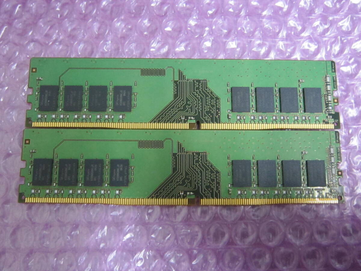 R163★SK hynix DDR4 PC4-2666V-UA2-11 8GB×2　計16GB 動作品_画像2