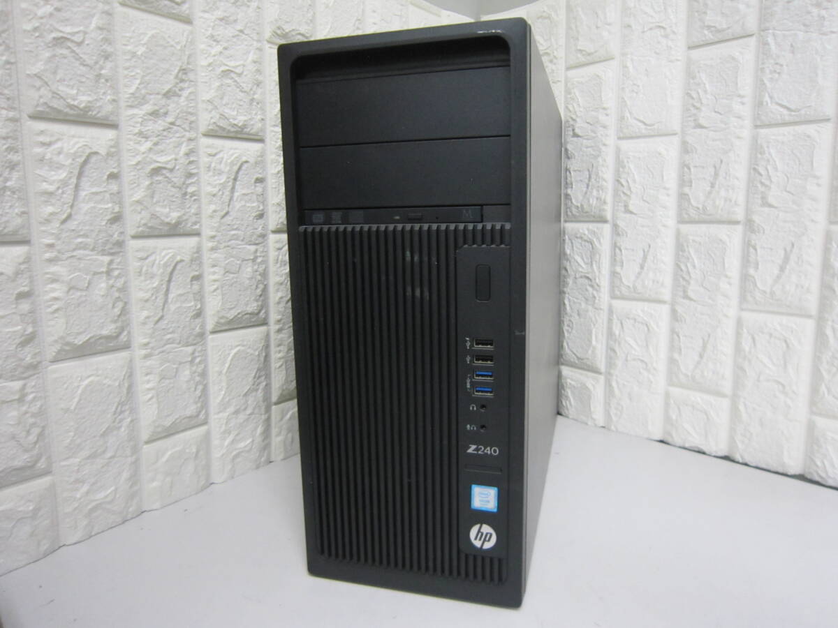 814★HP Z240 Tower WorkStation Xeon E3-1230 V5 HDD/無メモリ/8GB グラフィックボード搭載　BIOS確認_画像1