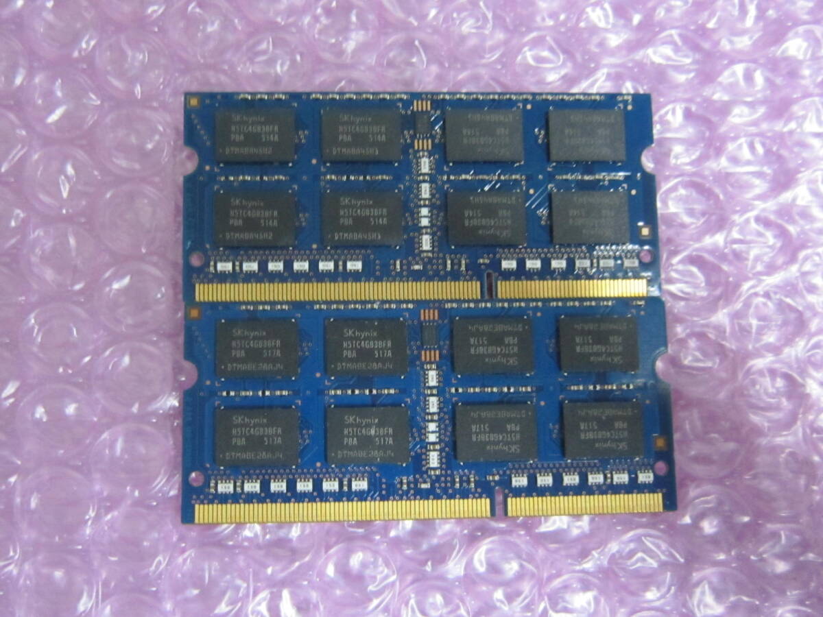 R198★SK hynix DDR3L PC3L-12800S 11-13-F3 8GB×2　計16GB 動作品_画像2